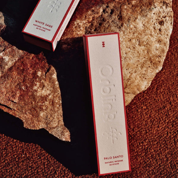 Orblink Natural Incense Sticks - Premium Palo Santo & White Sage for Energy Cleansing & Aromatherapy