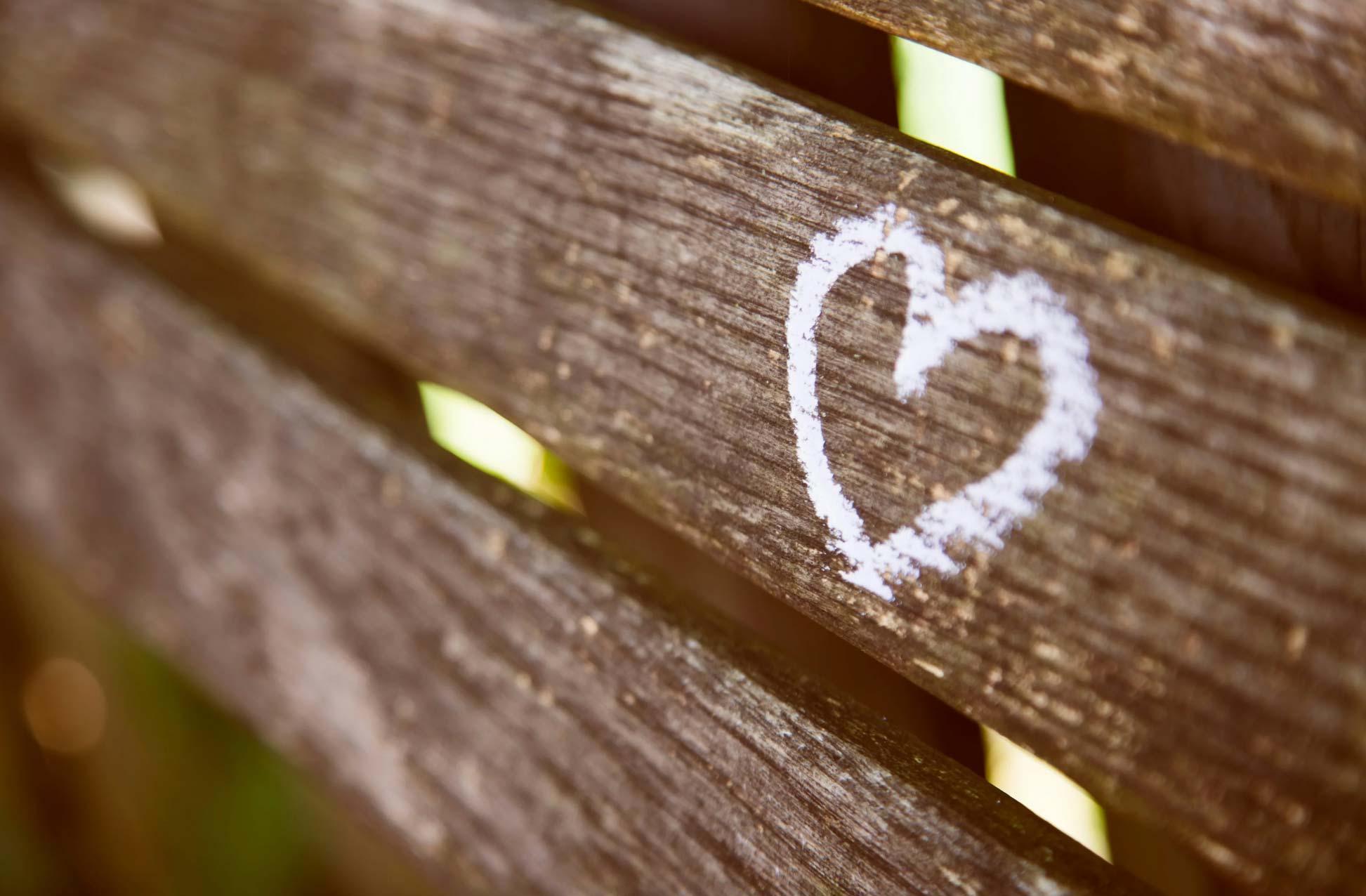 Orblink Rose Quartz Lifestyle - White Heart Symbol on Rustic Wood for Unconditional Love & Compassion