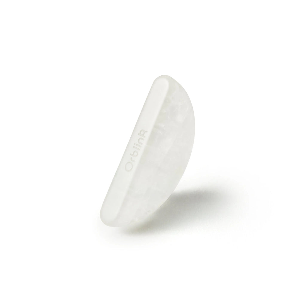 Orblink Clear Quartz Lifestyle - Healing Stone in Gold Geometric Frame for Clarity & Energy Amplification