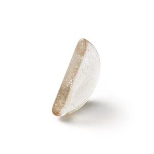 Orblink Smoky Quartz Half-Moon Crystal - Natural Healing Stone for Root Chakra & Protection