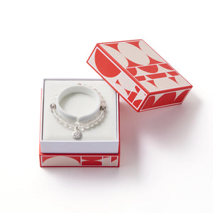 Orblink Himalayan Quartz Gift Box - Premium Crystal Bracelet in Geometric Packaging