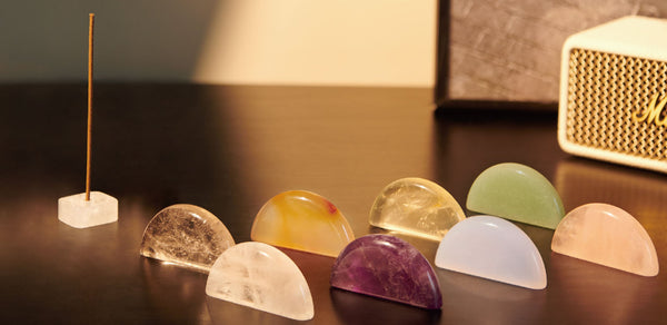 Orblink 7 Chakra Crystal Set - Complete Healing Stone Collection with Incense for Meditation Ritual