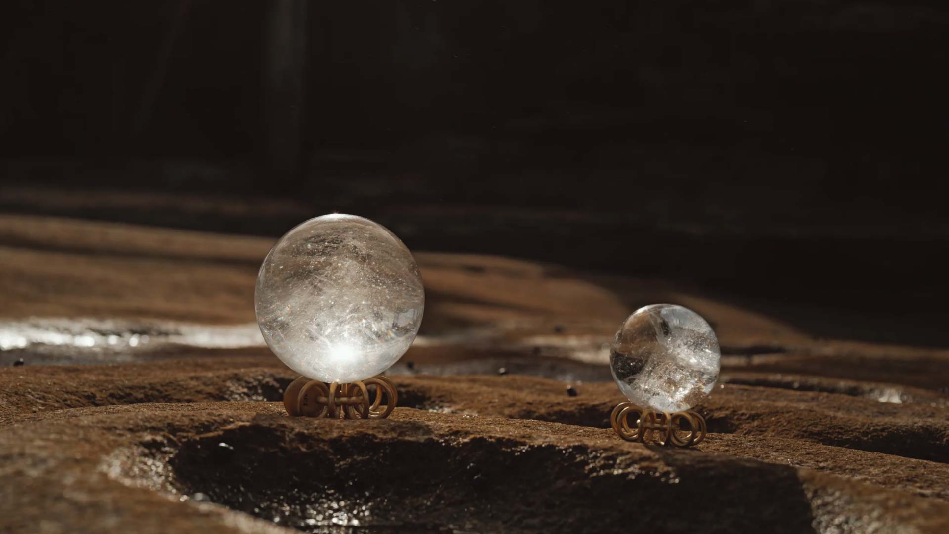 Orblink Himalayan Quartz Spheres - Natural Crystal Balls on Earth Surface for Grounding & Clarity