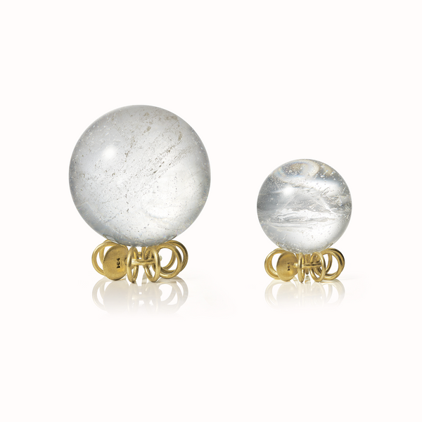 Orblink Himalayan Quartz Crystal Balls—small and large sizes for crystal healing and energy balance