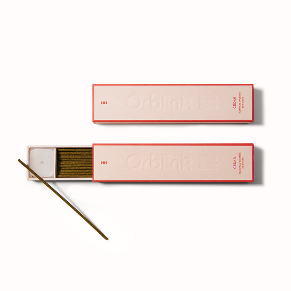 Cedar incense sticks with box—natural purification and crystal healing by Orblink